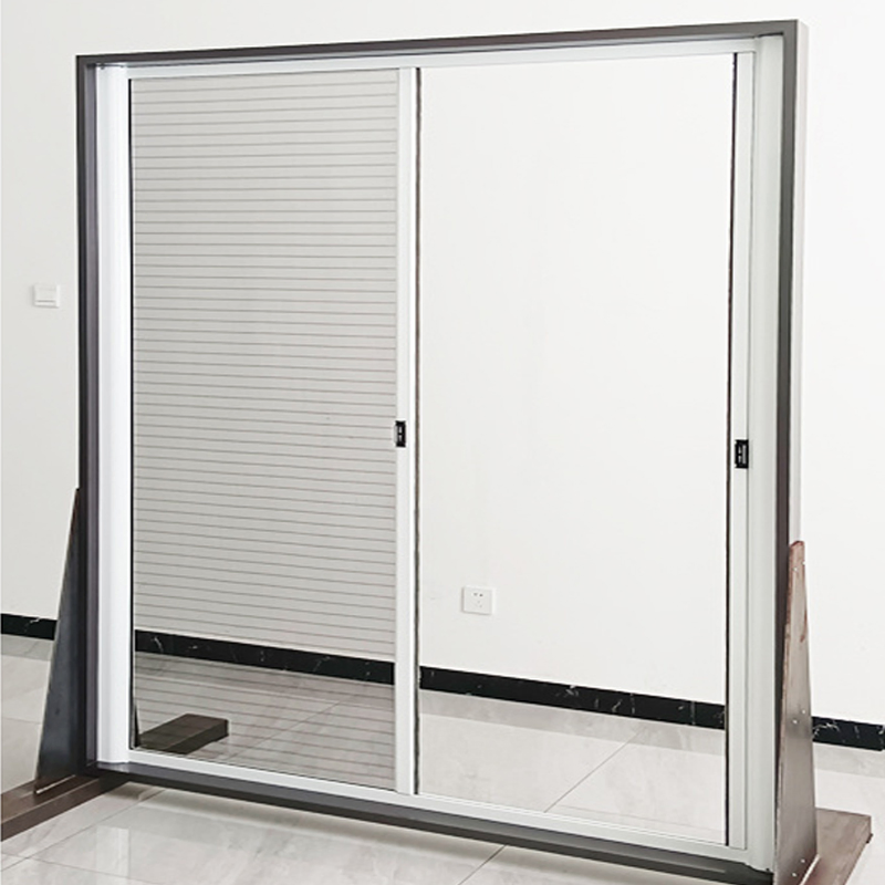 Reinforced Windproof &amp; Anti-Mosquito Telescopic Double Screen Door