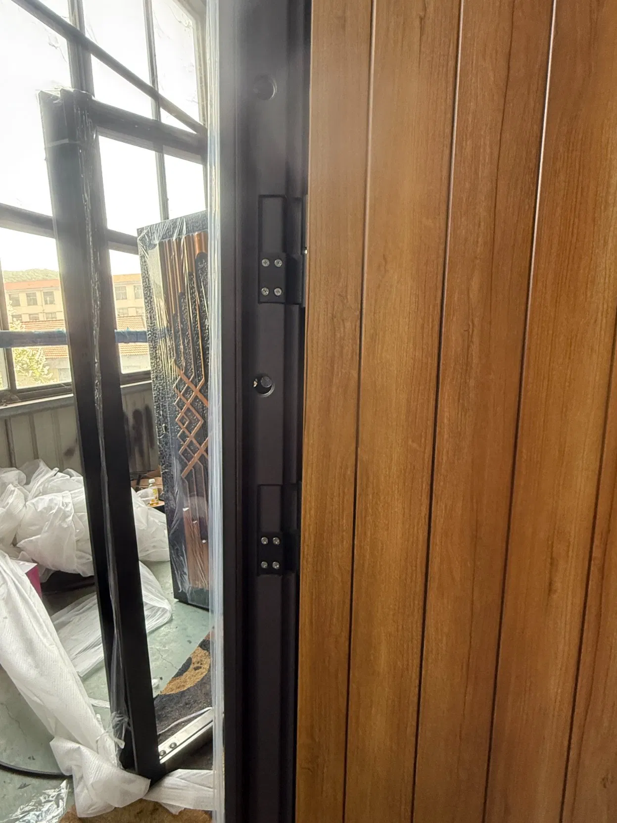 Modern Design Exterior Steel Storm Front Entry Metal Doors