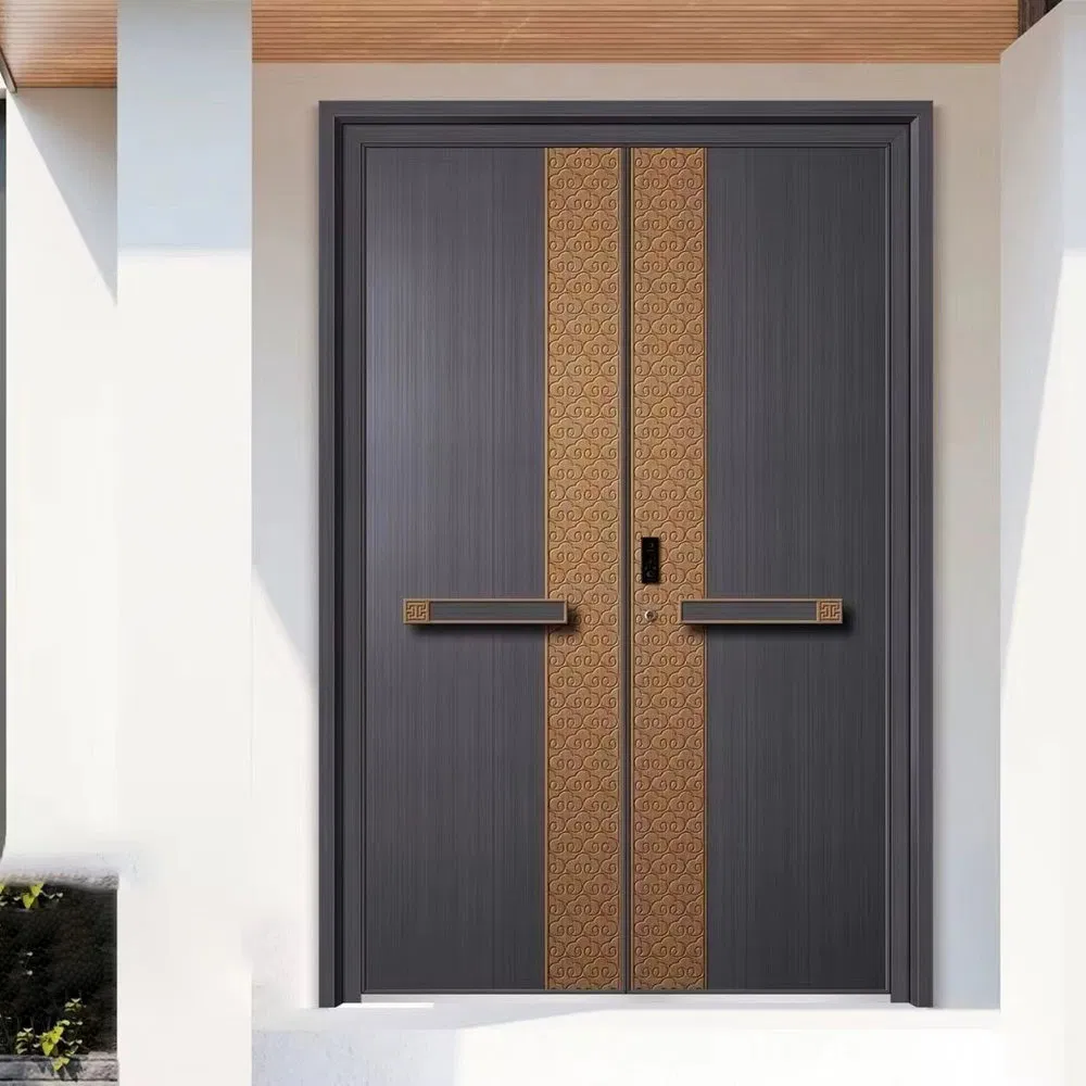 Durable Easy Install Exterior Security Steel Door for Villas