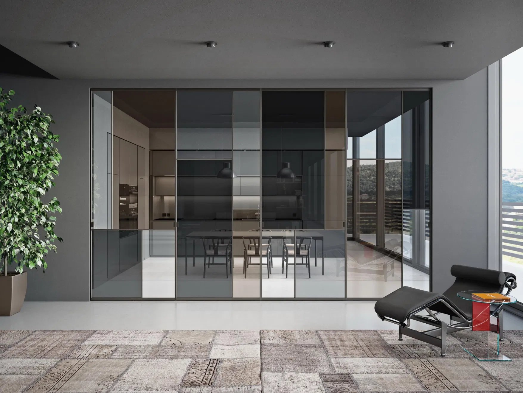 Reliable Quality Impact-Resistant Sliding Patio Door for Kitchen and Balcony