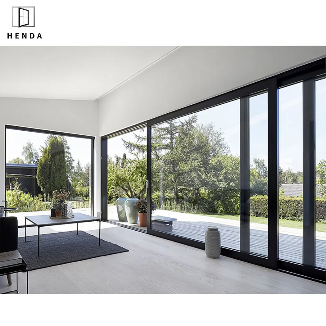 10% off Heavy Duty Wholesale Customized Exterior Entrance Harricane Proof Laminated Safety Pocket Stacking Slide Sliding Patio Glass Door