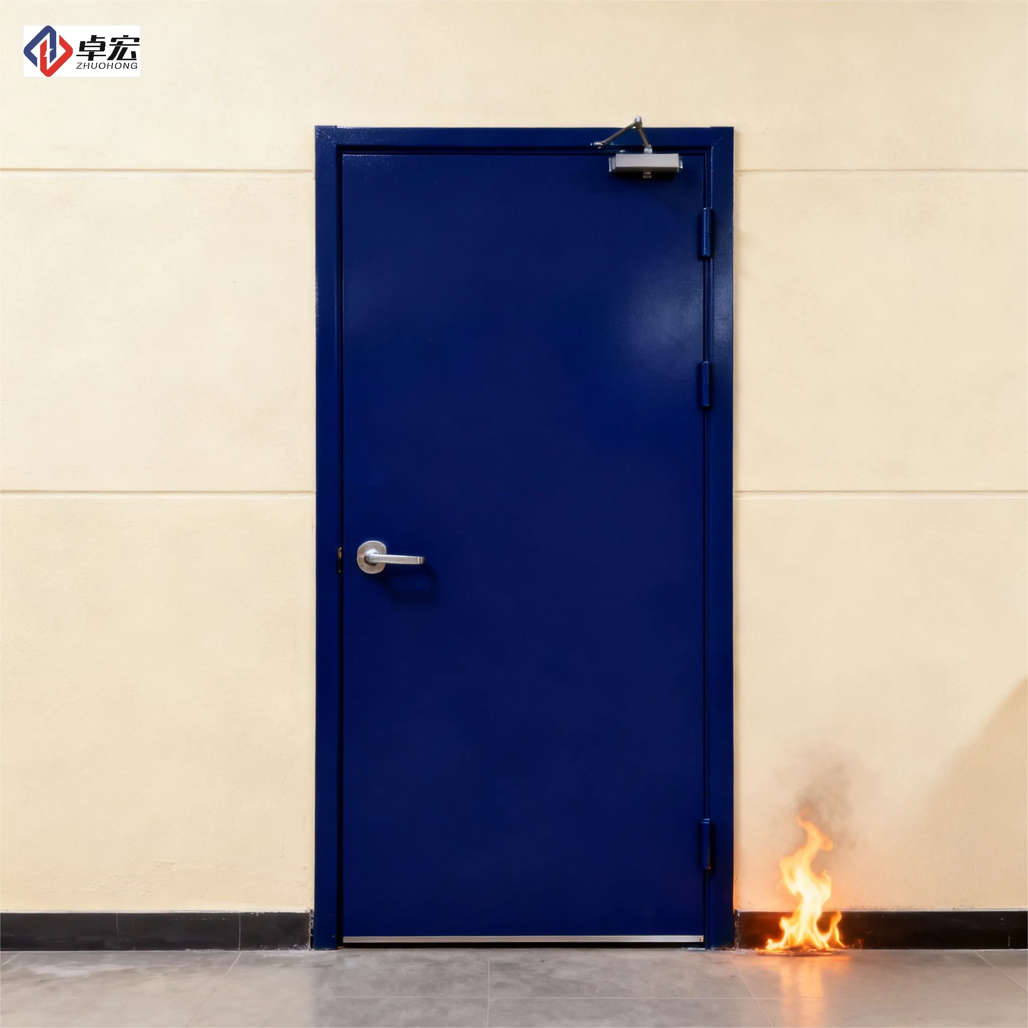 Factory Supply UL Certified Hollow Steel Fireproof Security Door for Residential