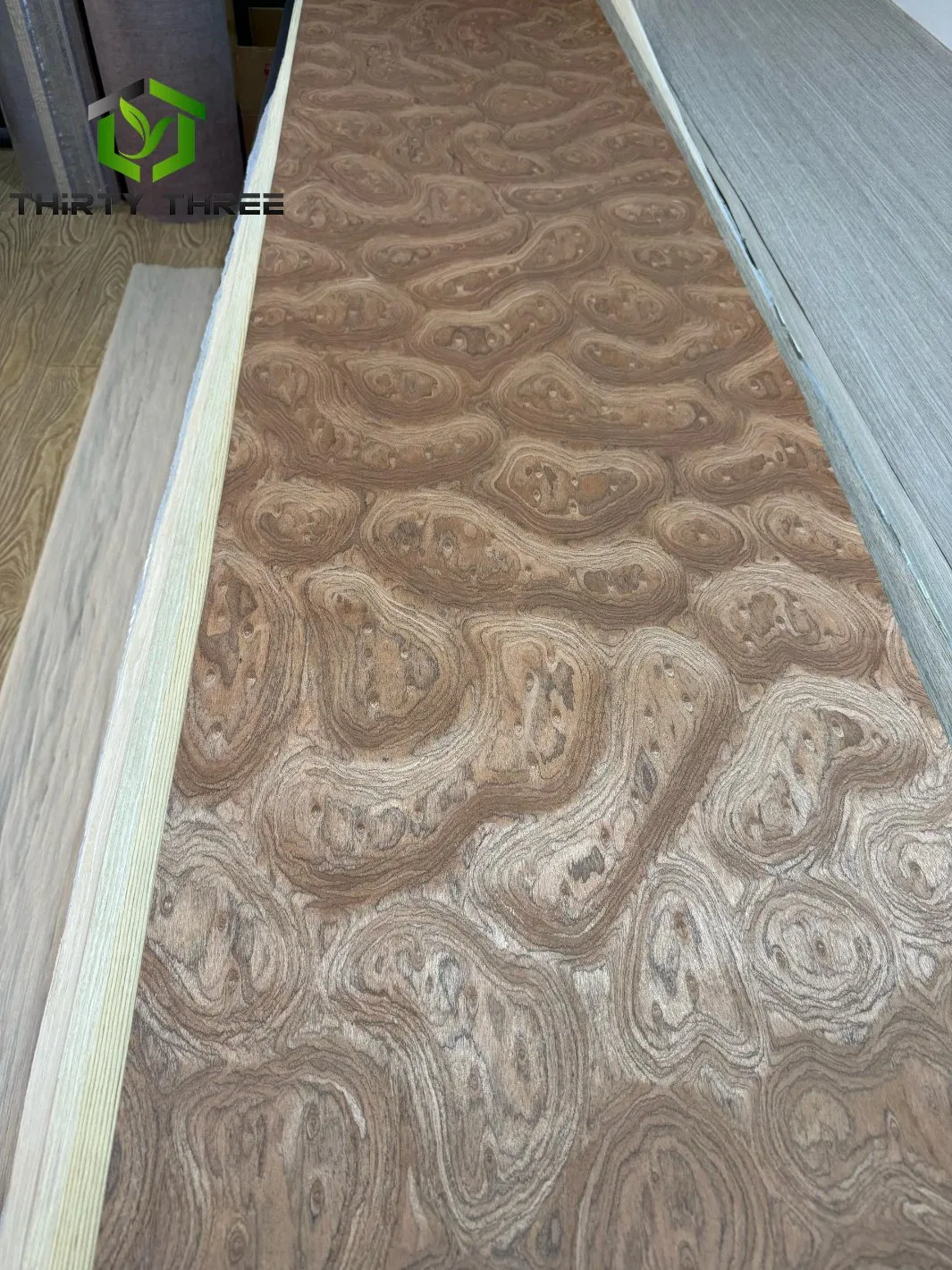 Manufacturers Artificial Engineered Ebony Veneers Recon Face Veneer Quarter Cut Walnut Veneers