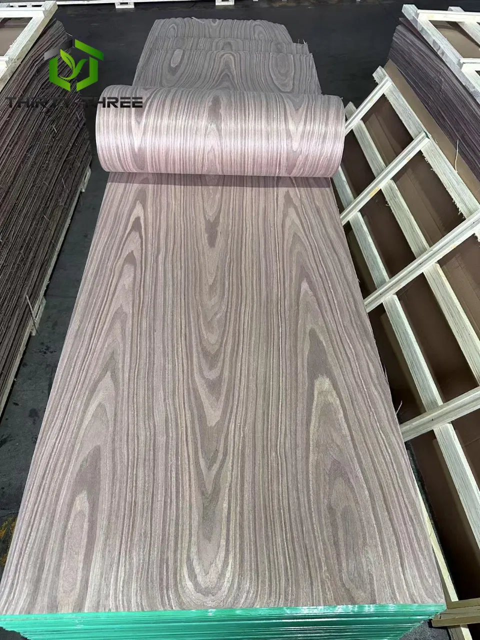Factory Direct Price 0.18 to 0.6mm Walnut Oak Ebony Poplar Ash Teak Birch Engineered Wood Veneer