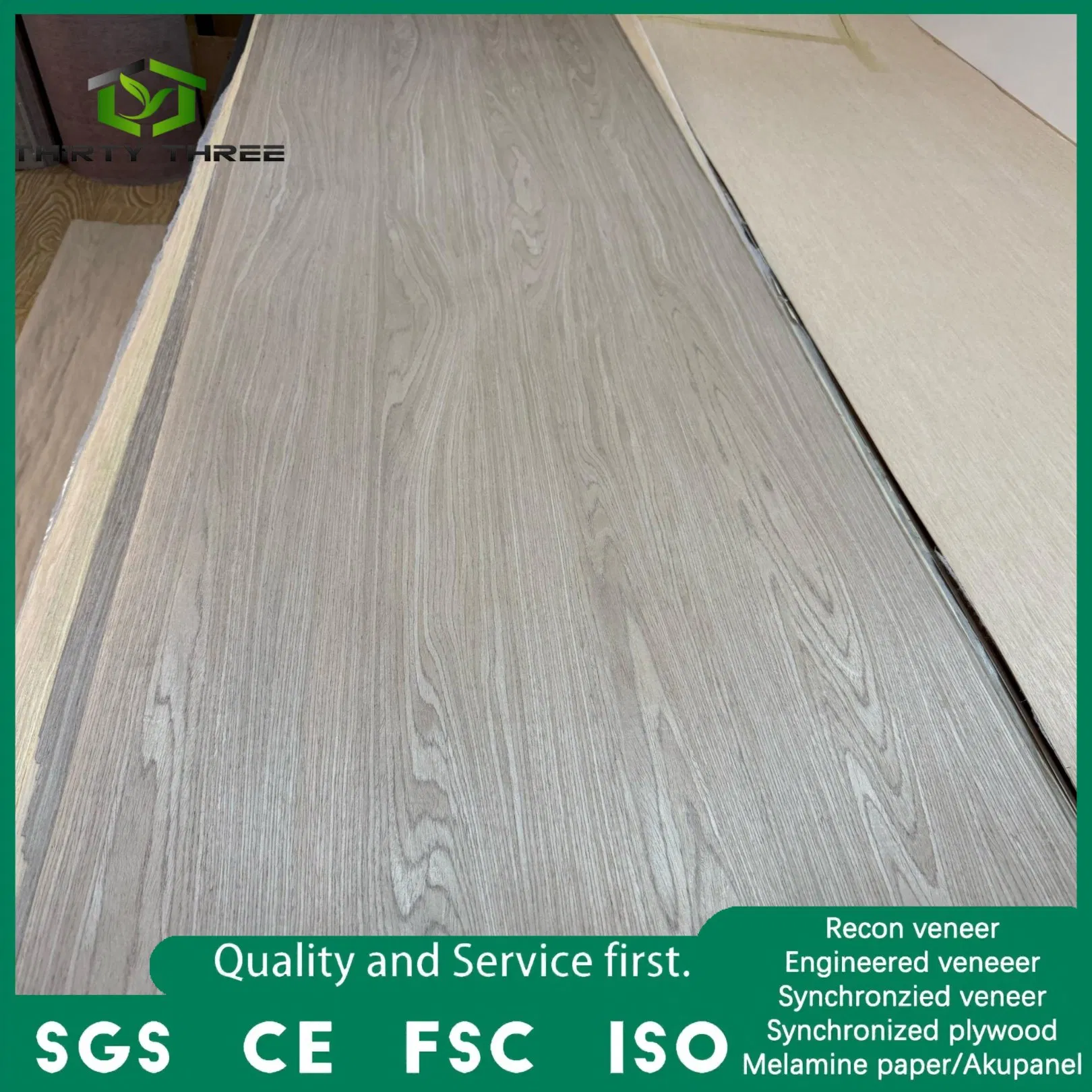 China Manufacturer All Kinds Decorative Wood Veneer Engineered Veneers for Plywood Face Veneer