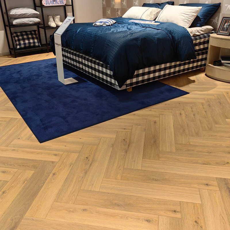 Quick Installation Light Oak Grain Herringbone Style PVC Vinyl Tiles Modern Design Dry Back Glued Floor 2mm Plastic Plank