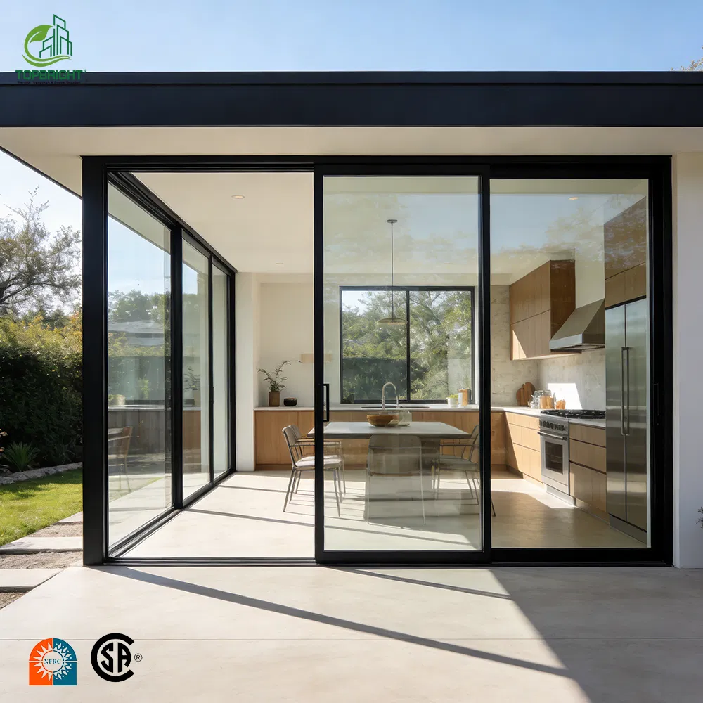 Exterior Aluminium Glass Pocket Stacking Slide Sliding Patio Door for Home