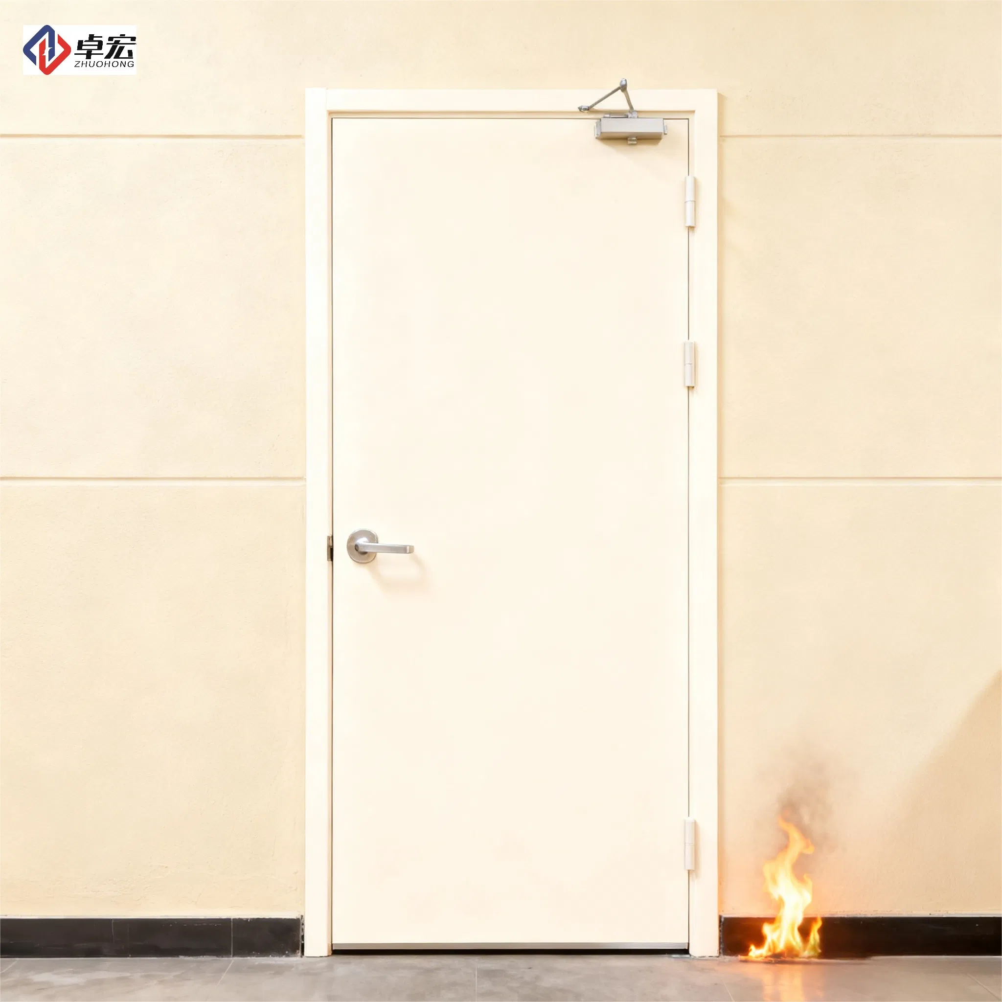 Factory Supply UL Certified Hollow Steel Fireproof Security Door for Residential