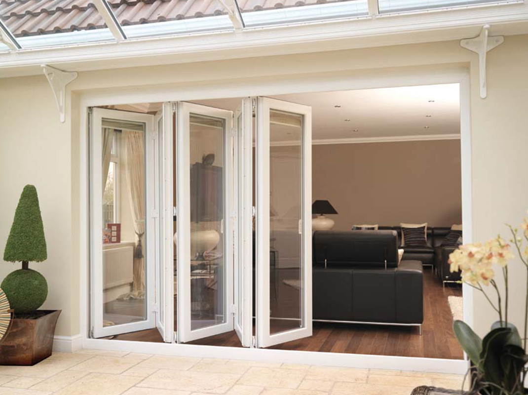 Heavy Duty Profile Thickness 2.0mm Balcony Patio Glass Patio Exterior Interior Aluminum Sliding Bi-Folding/Folding Door/Multi-Leaf Door