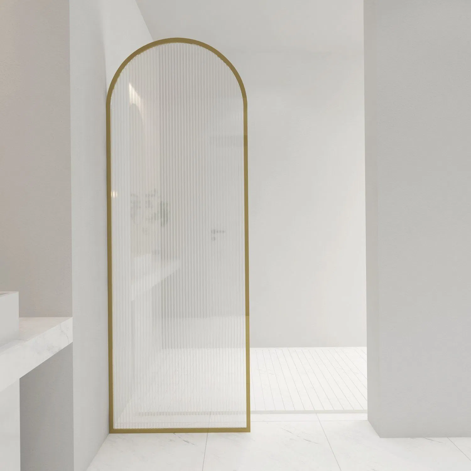 Sally 8mm Framed Arch Tempered Glass Shower Door Shower Screen