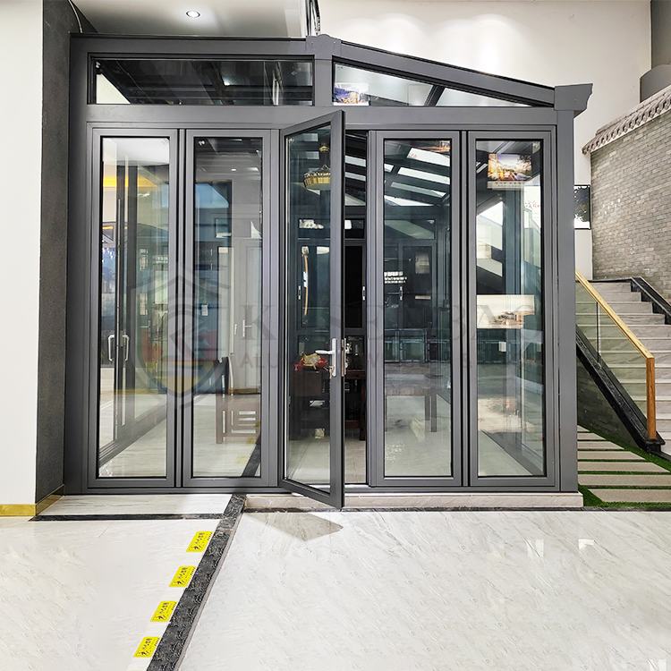 Fashion Aluminium Patio Bifold Door Designs American Folding Door