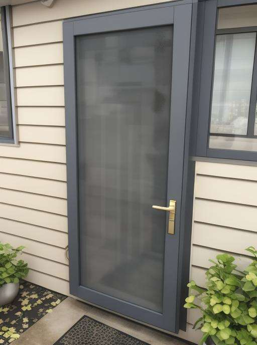 Entry Doors with Stainless Steel Mesh Storm Aluminum Security Screen Door