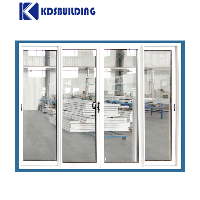 Kdsbuilding Double Glass Plastic UPVC PVC Vinyl Patio Factory Price Sliding Doors