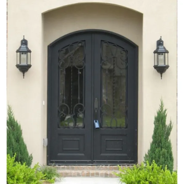 Wrought Iron Main Entrance Security Front Doors Grill Design