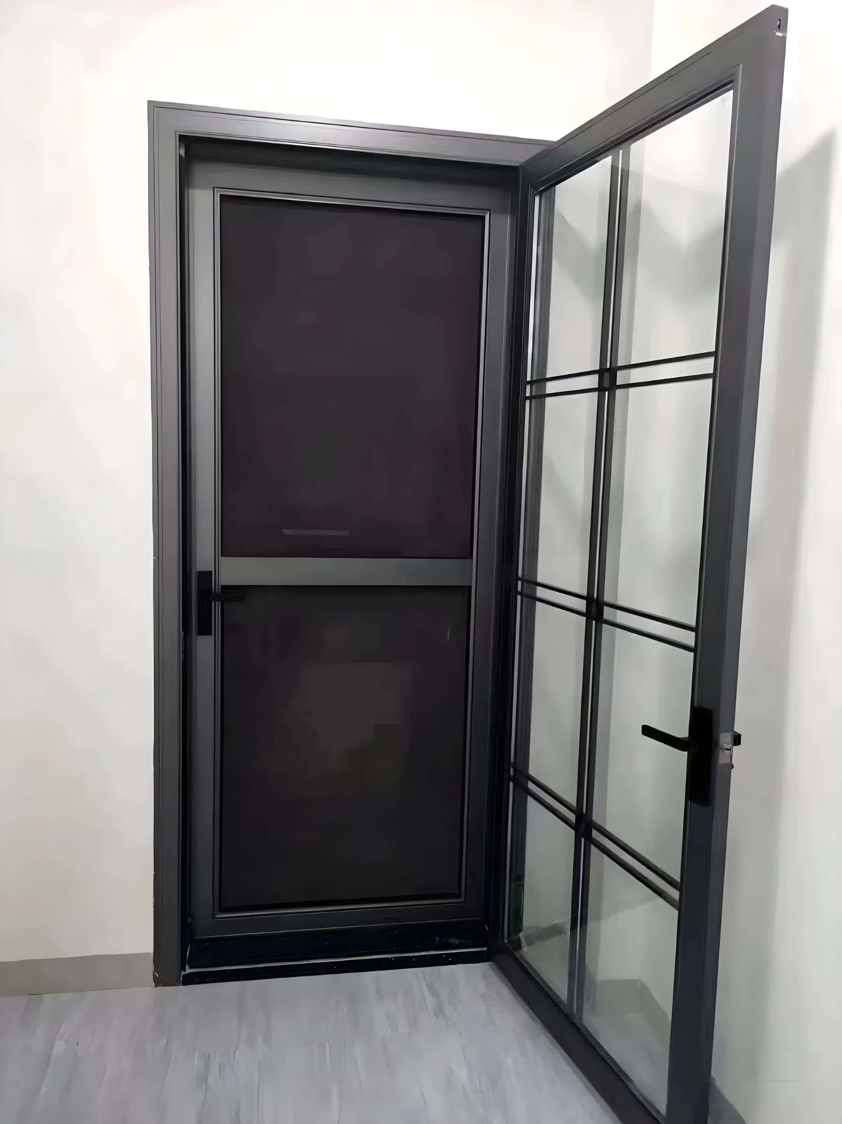 Entry Doors with Stainless Steel Mesh Storm Aluminum Security Screen Door