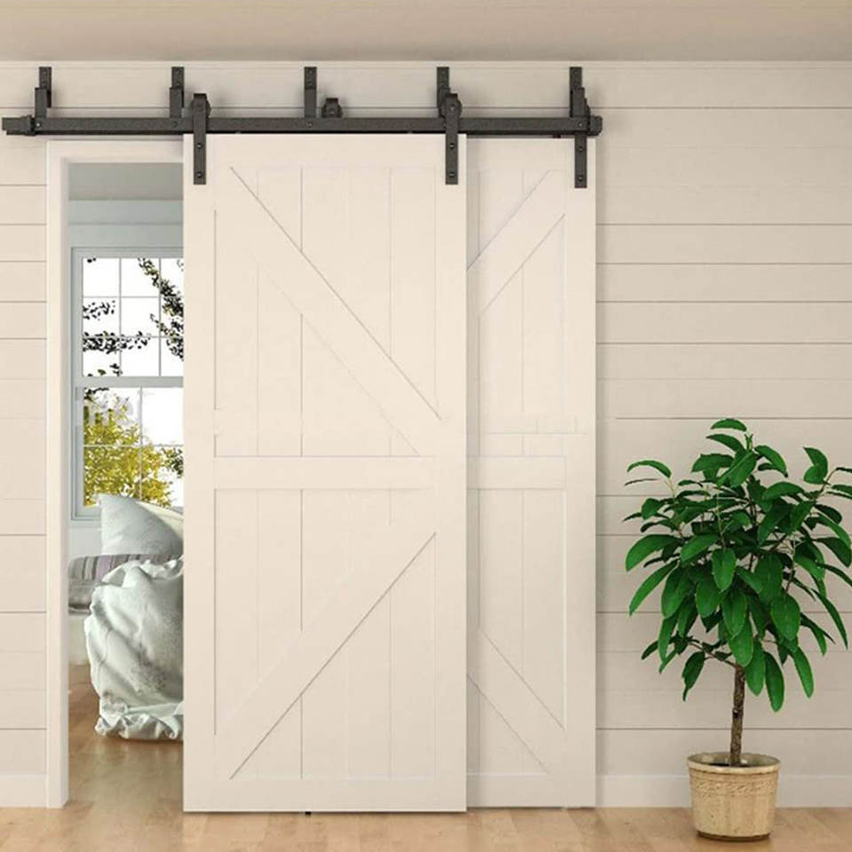 Latest Design Wood Door Bedroom Door Design Barn Sliding Wooden Door for House