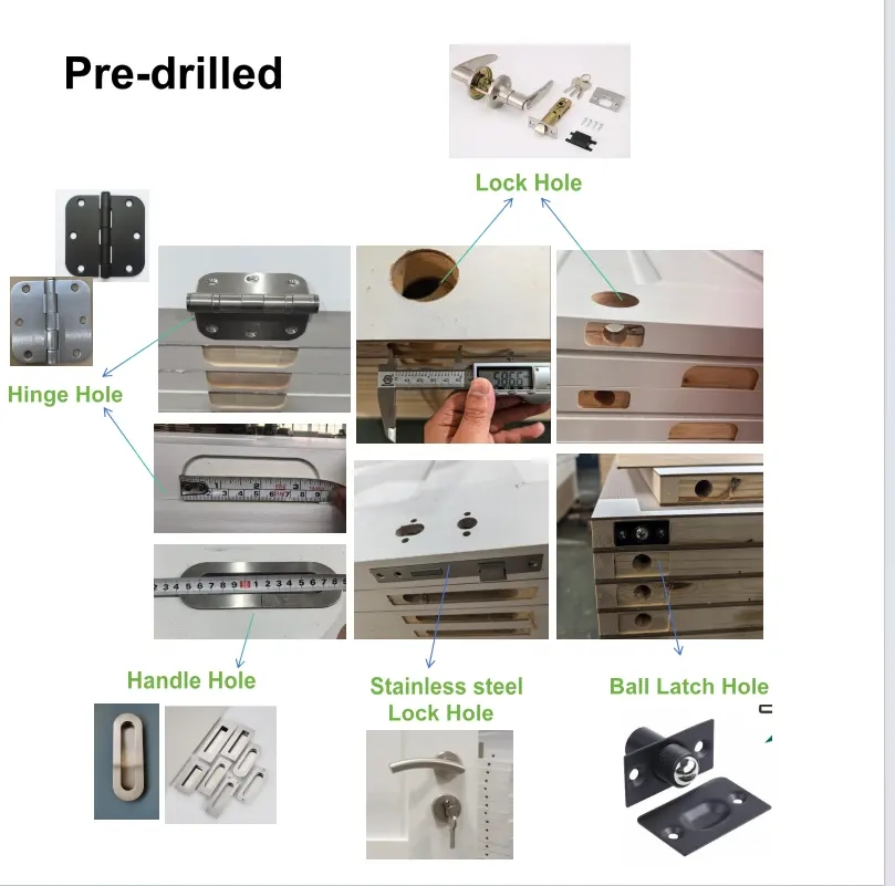 Indoor Door Smooth Hollow Core Interior Wooden Barn Door Sliding Doors for Houses