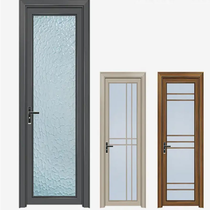 Customized Tempered Glass Entry Door Storm Proof Security Glass Exterior Doors