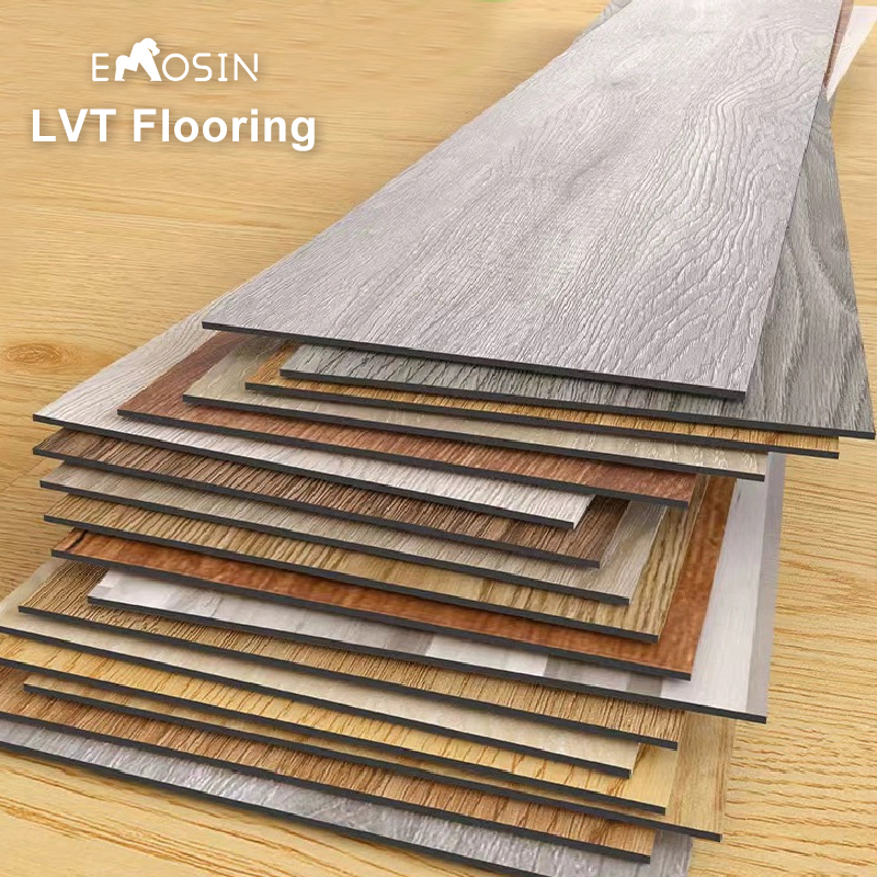 Lvt Self Adhesive Flooring Tile Waterproof PVC Dry Back Flooring Wear Resistant Plastic Floor Plank