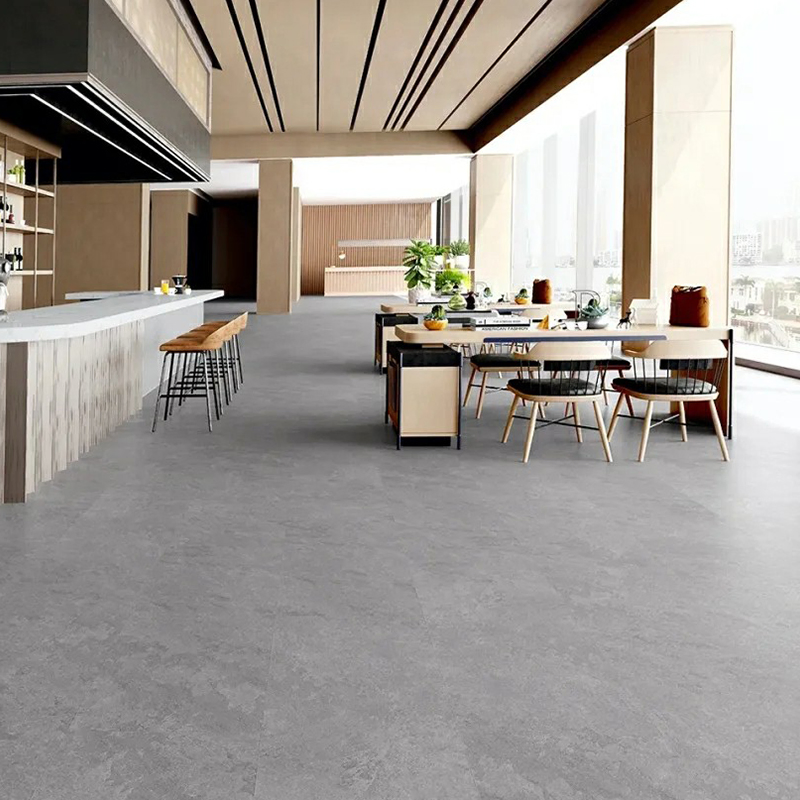 White Grey Color 2mm 3mm Thickness Dry Back / Glue Down Waterproof Flooring Vinyl Plank for Apartment
