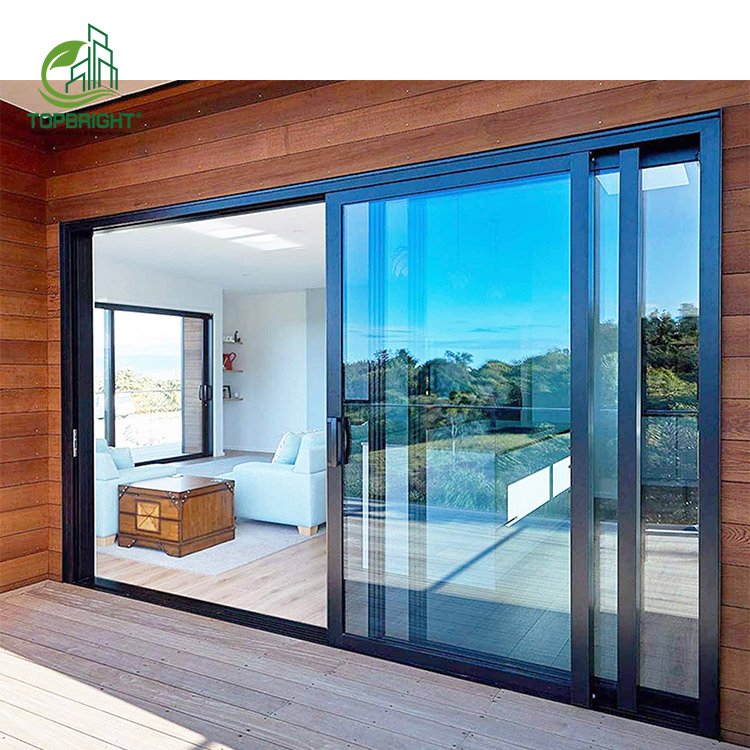 Basic Customization Florida Approved Hurricane Impact Patio Sliding Doors and Windows Double Glazed High Quality Sliding Door for Houses