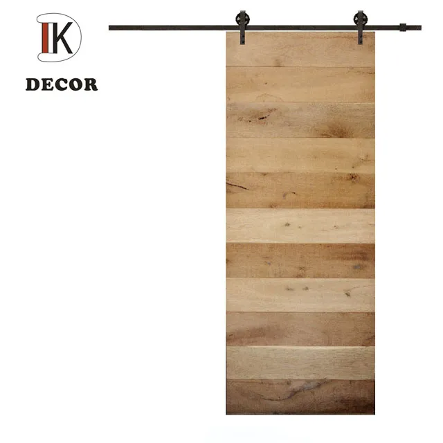 DIY Rustic Style Modern Design Solid Wood Sliding Barn Door
