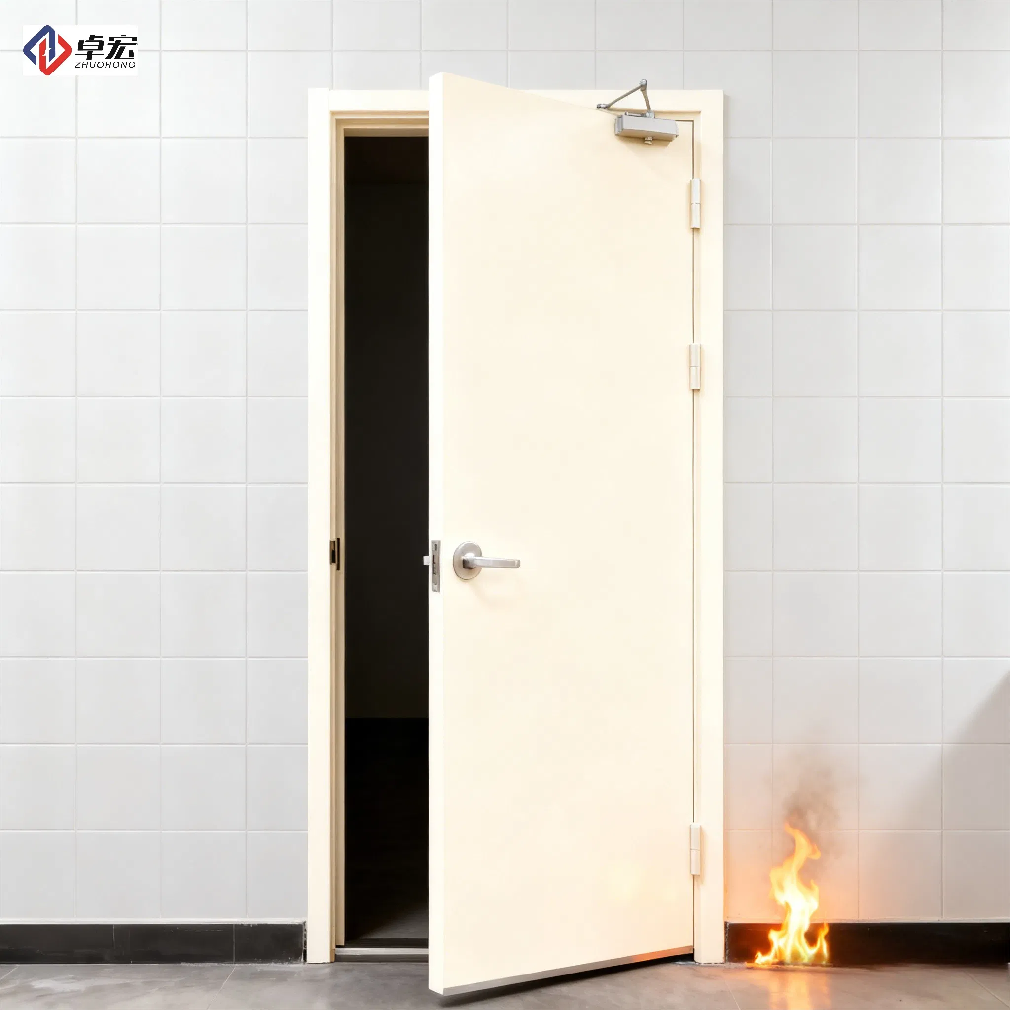 Factory Supply UL Certified Hollow Steel Fireproof Security Door for Residential