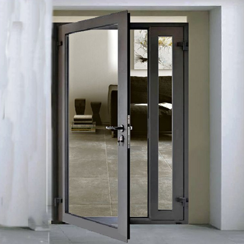 Australian Standard Storm Security Door Aluminum Hinged Glass Doors Exterior French Swing Entry Door for Villas