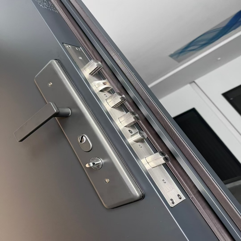 Security Wooden Metal Armored Entrance Steel Door