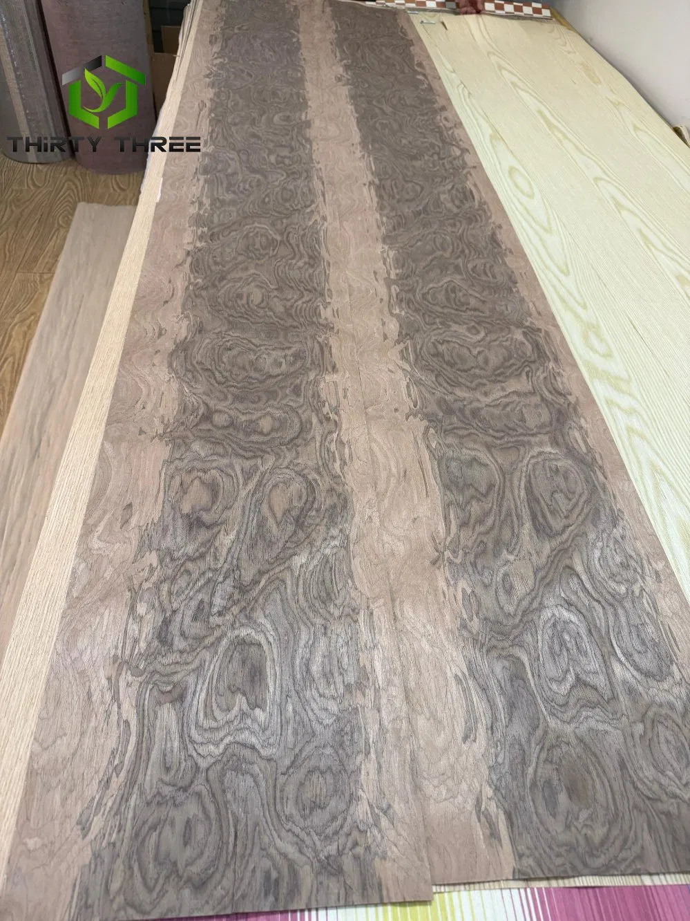 Manufacturers Artificial Engineered Ebony Veneers Recon Face Veneer Quarter Cut Walnut Veneers