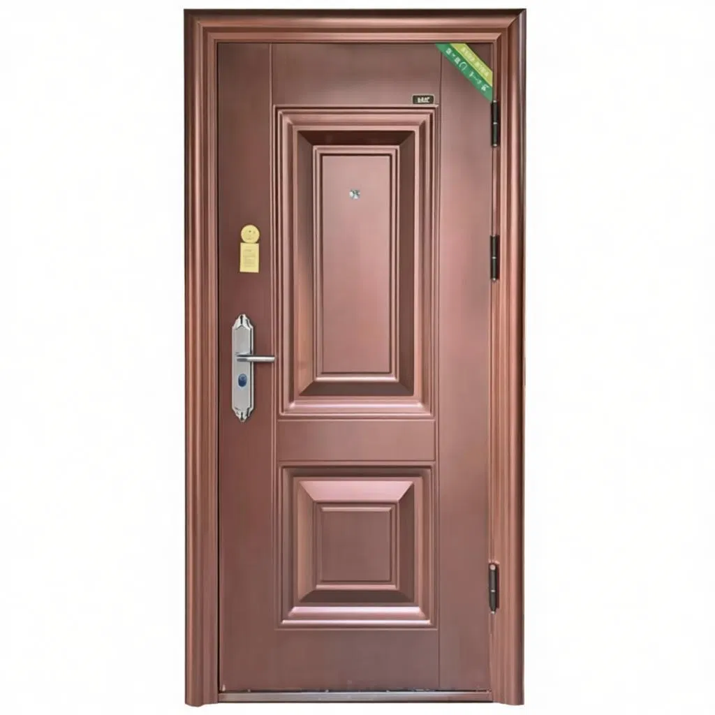 China Steel Aluminum Door Security Entrance Interior Guangdong Exterior Metal Modern Wrought Iron Front Single Double Armored Pivot Windows and Door Price