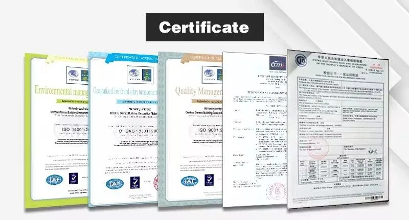 Certificates