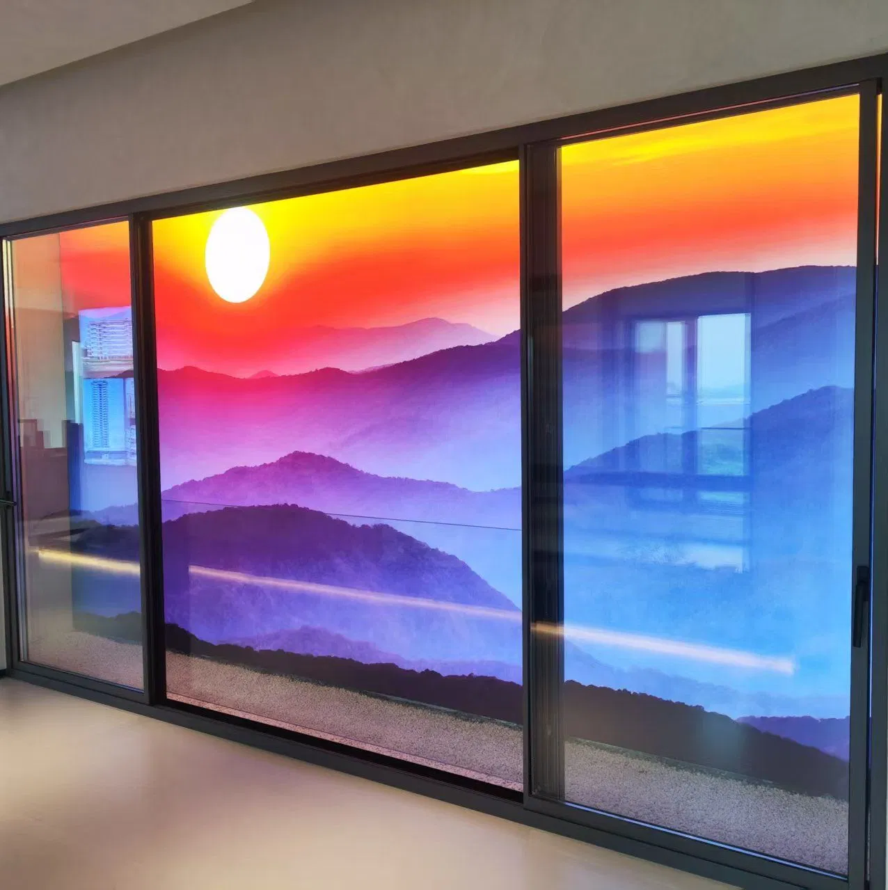 Glass Aluminium Sliding Door Lowe Tempered Safety Protect with Screen Nylon Hiding