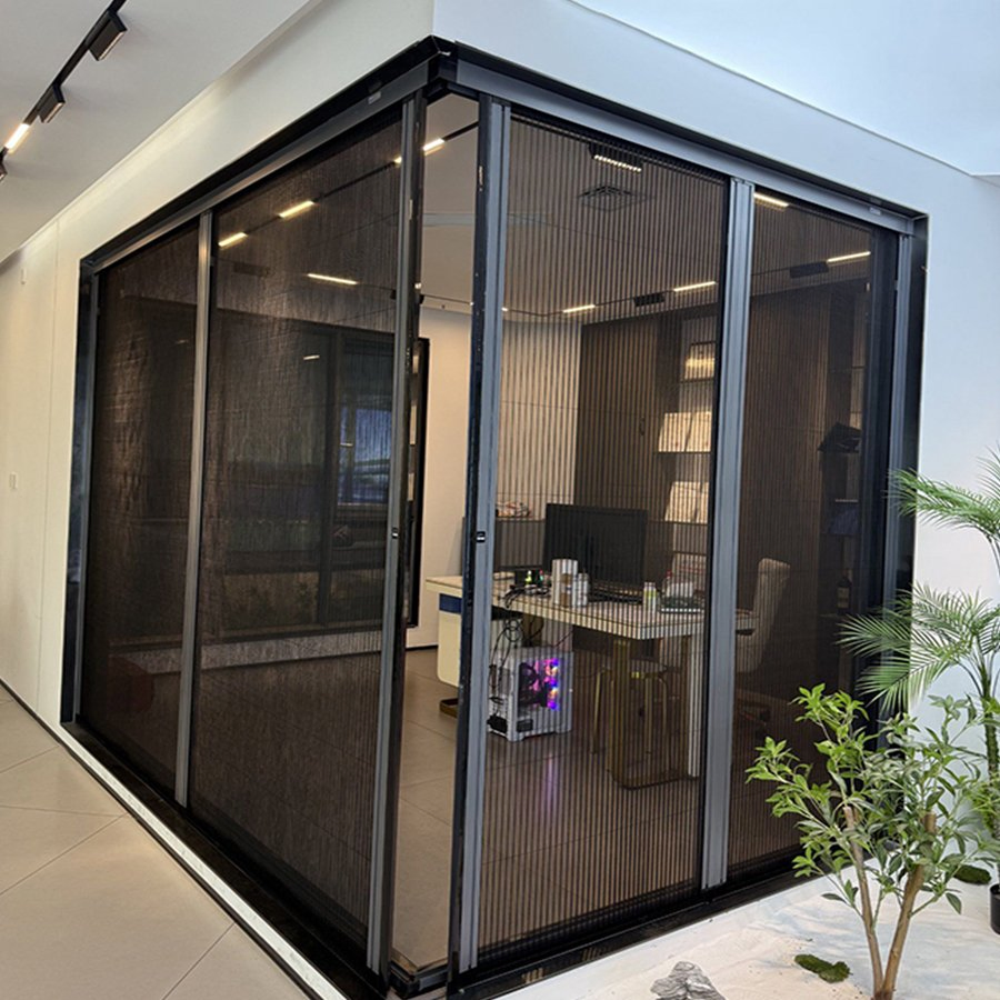 Trackless Folding Mosquito Net Screen for Doors and Windows