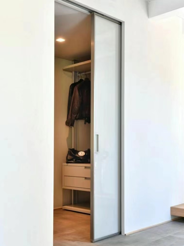 Bedroom Cavity Privacy Wooden Pocket Sliding Doors Lock Pocket Door Slide System for Houses