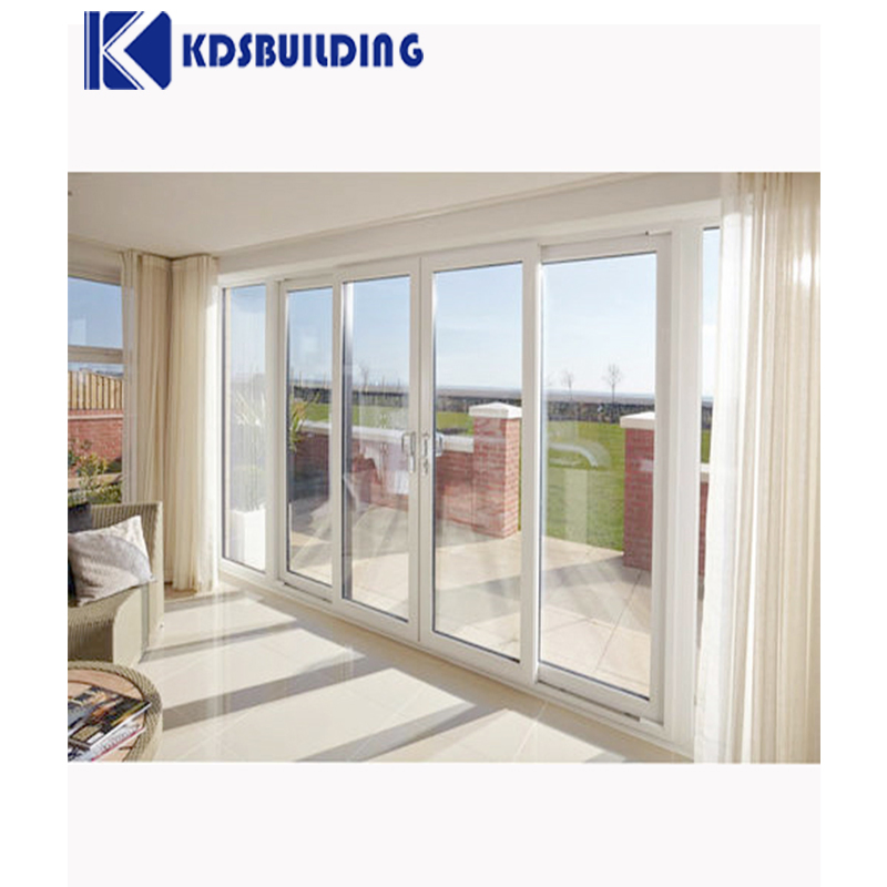Kdsbuilding Double Glass Plastic UPVC PVC Vinyl Patio Factory Price Sliding Doors