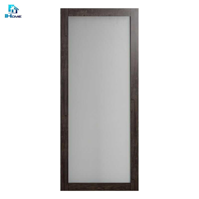 America Style Solid Wood Sliding Glass Barn Exterior Interior Pocket Door Bathroom
