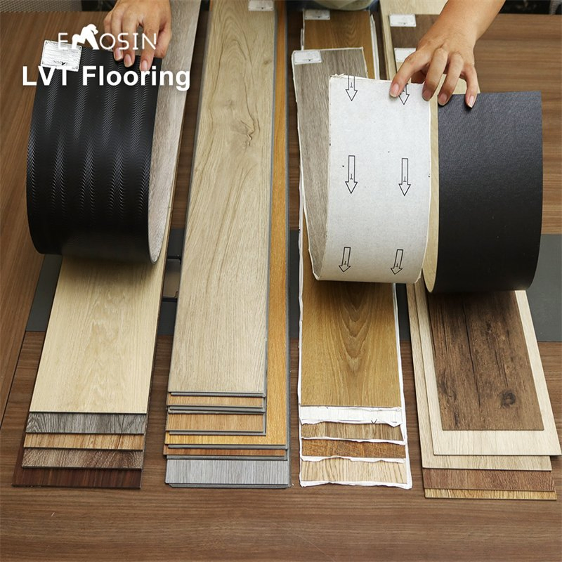 Commercial Wood Look Lvt PVC Vinyl Flooring Floating &amp; Self Adhesive Vinyl Planks at Affordable Prices