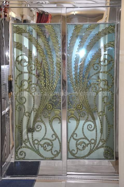 Modern Stainless Steel Exterior Entrance Double Leaf Storm Doors for House Factory