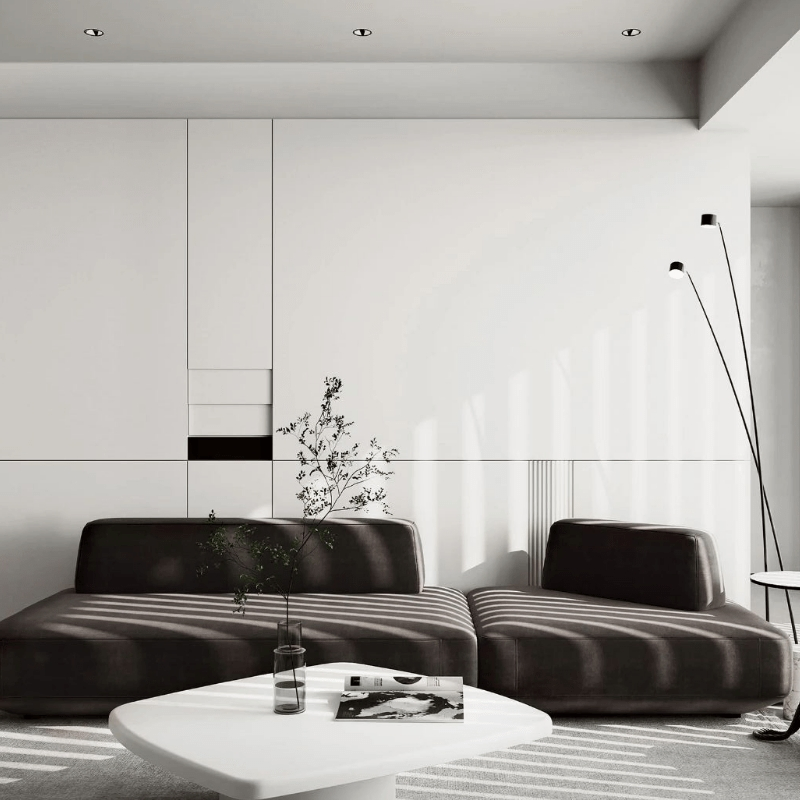 New Majoys Modern Style Customized Size Bedroom Barn Plywood WPC Hidden Door with Hidden Hinge