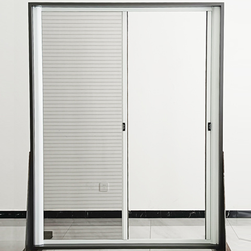 Reinforced Windproof &amp; Anti-Mosquito Telescopic Double Screen Door