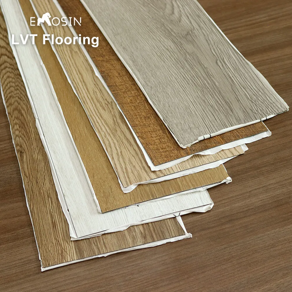 Lvt Self Adhesive Flooring Tile Waterproof PVC Dry Back Flooring Wear Resistant Plastic Floor Plank