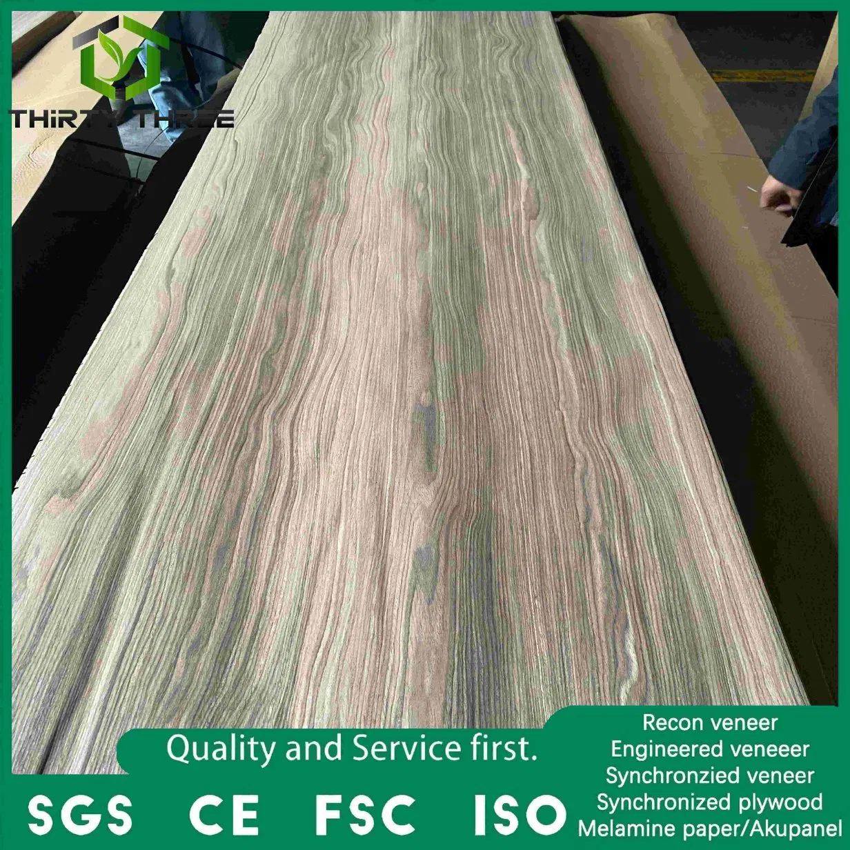 High Quality Artificial Rosewood Veneer Engineered Veneer/Engineering Wood Veneer