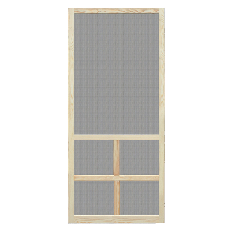 Summer Mosquito Repellent Customizable Wooden Screen Door Classic Solid Wood Door Unfinished Barn Yard Warehouse Greenhouse Door