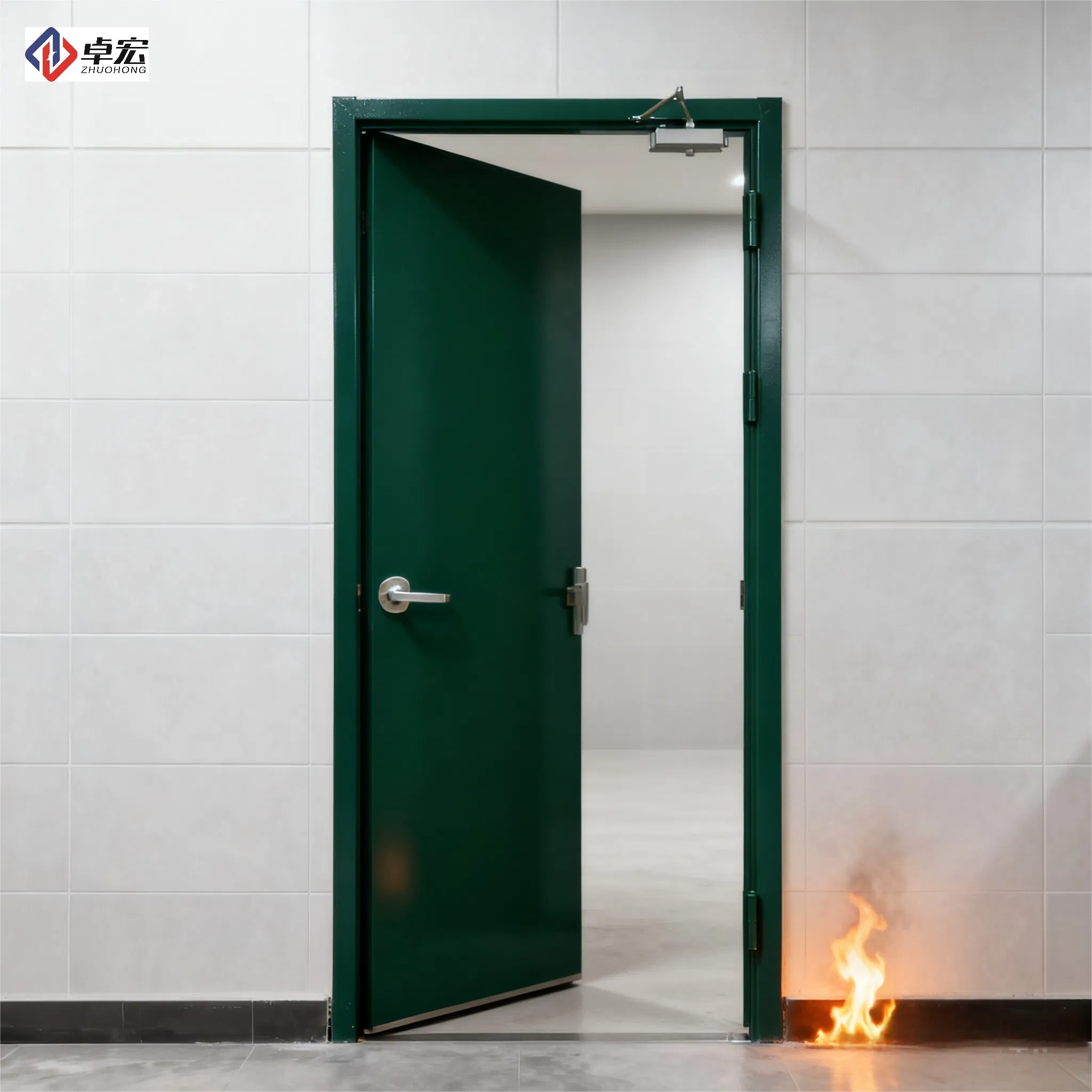 Factory Supply UL Certified Hollow Steel Fireproof Security Door for Residential