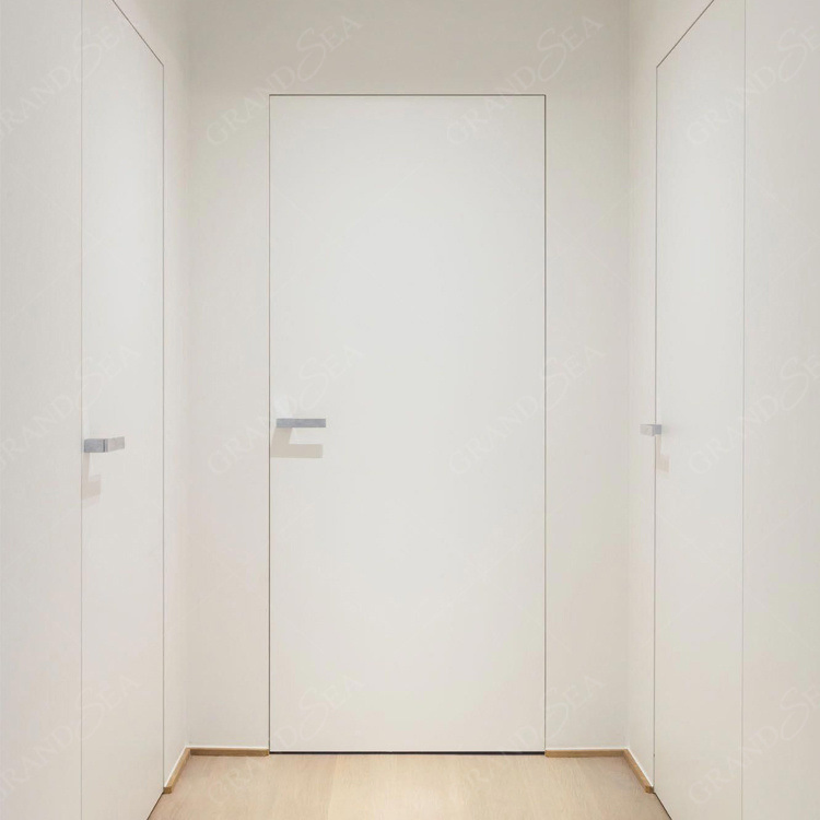 Customized Interior Hidden MDF Pocket Doors Design Sliding Cavity Barn Doors with Hidden Door Hardware