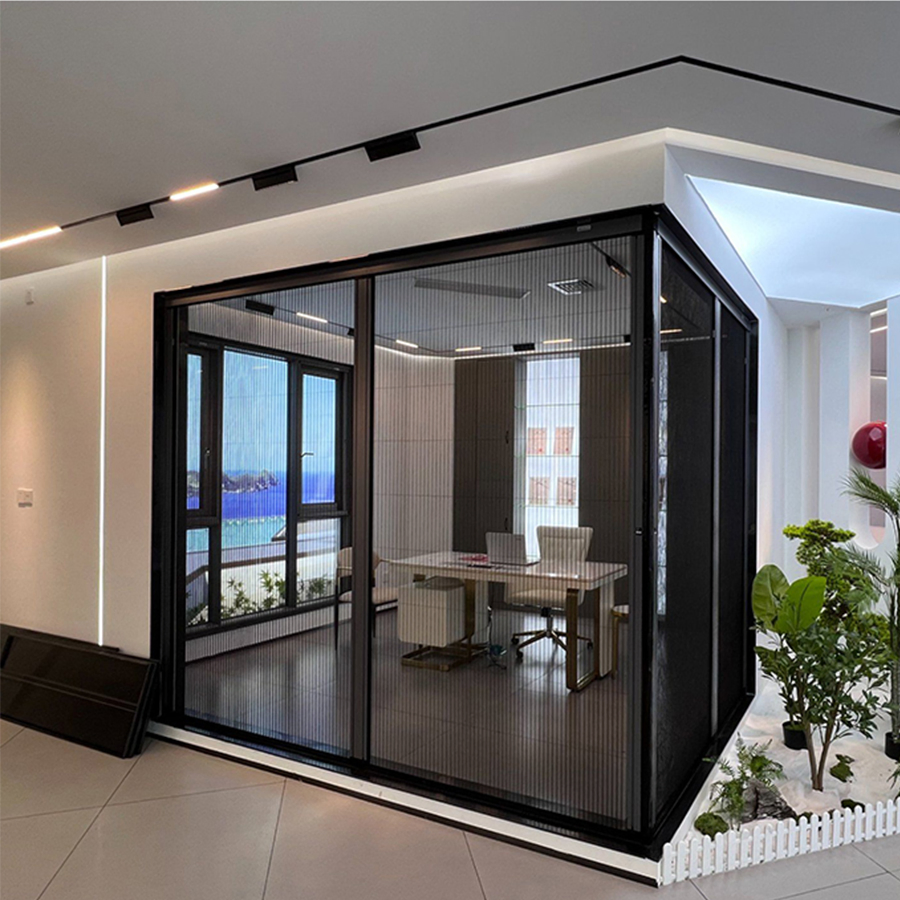 Trackless Folding Mosquito Net Screen for Doors and Windows