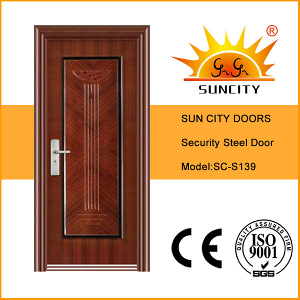 China Factory Single Double New Turkish Design Turkey Exterior Secure Metal Door Homes Entrance Morden Front Entrance Exterior Iron Metal Security Steel Door