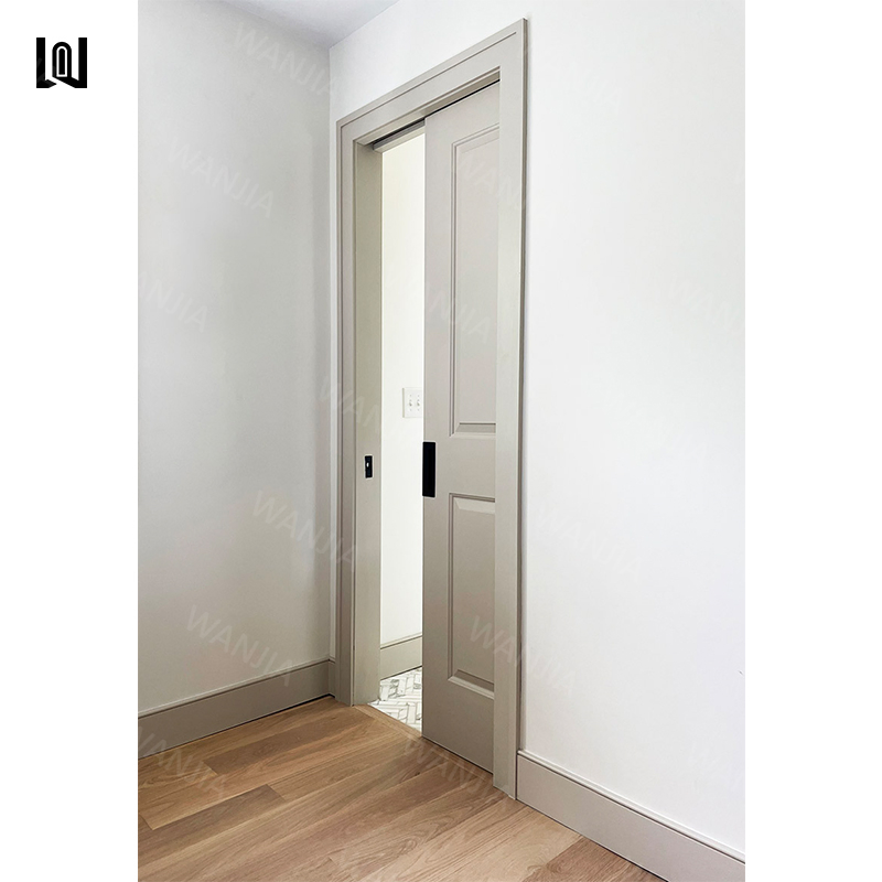 Wanjia High Quality Modern Wooden Room Pocket Interior Pocket Door