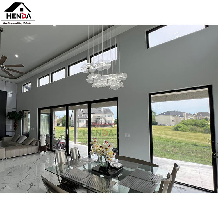 10% off Heavy Duty Wholesale Customized Exterior Entrance Harricane Proof Laminated Safety Pocket Stacking Slide Sliding Patio Glass Door